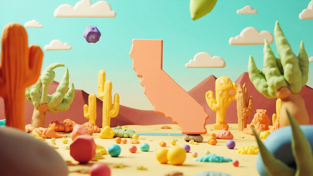 California word search artwork