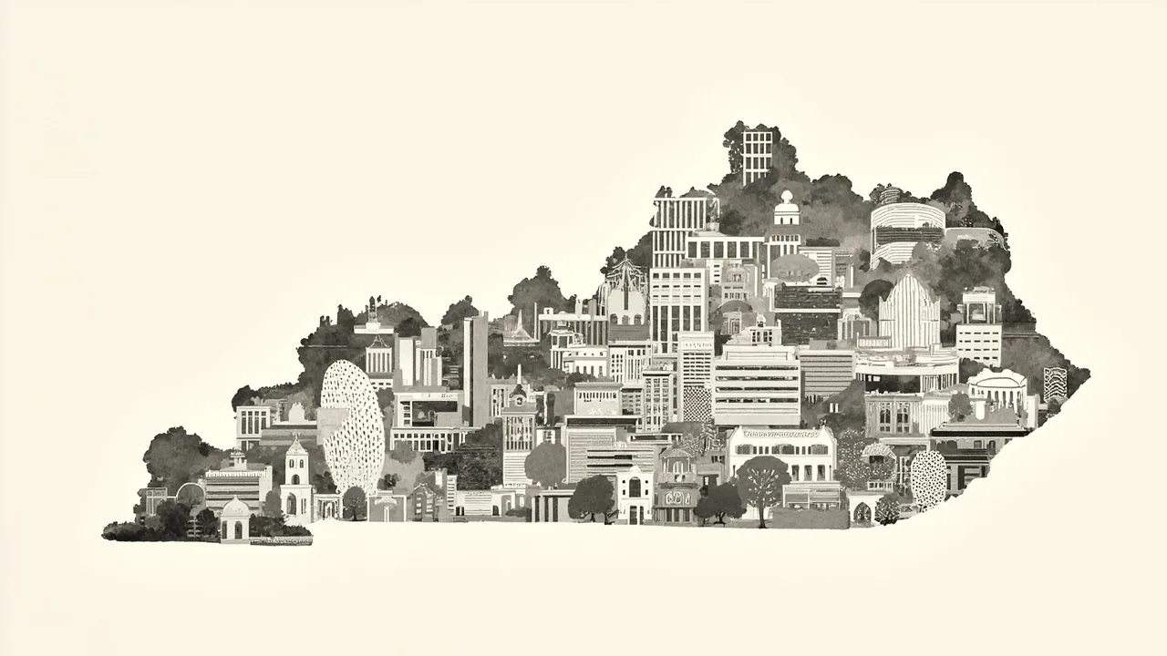 Kentucky word search — AI-generated theme artwork