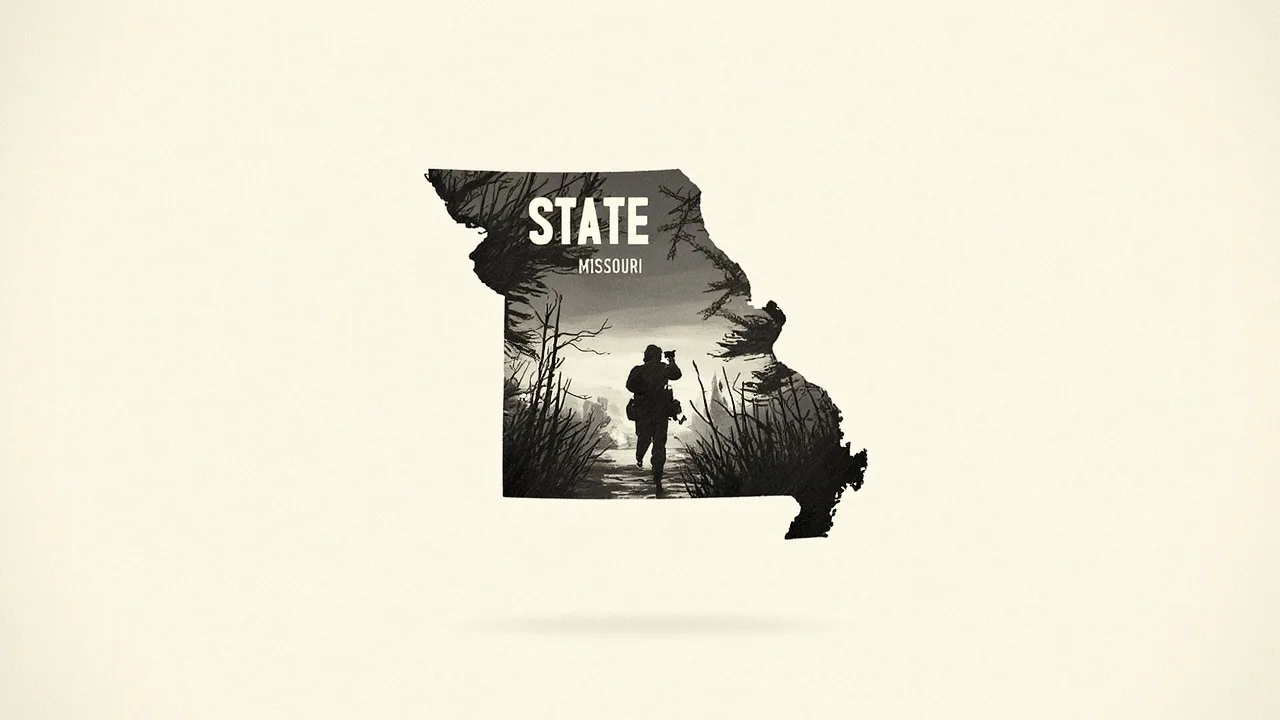 Missouri word search — AI-generated theme artwork
