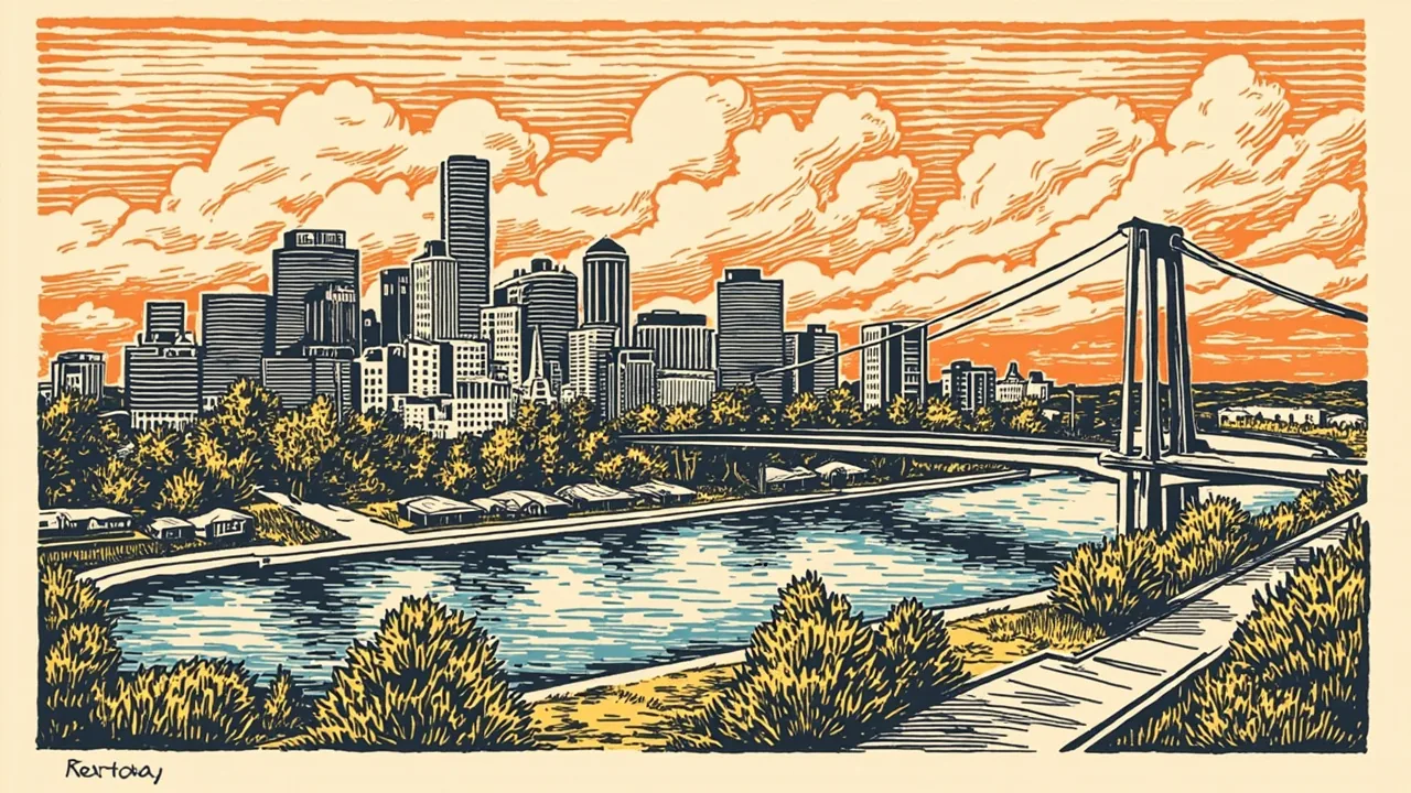 North Dakota word search — AI-generated theme artwork