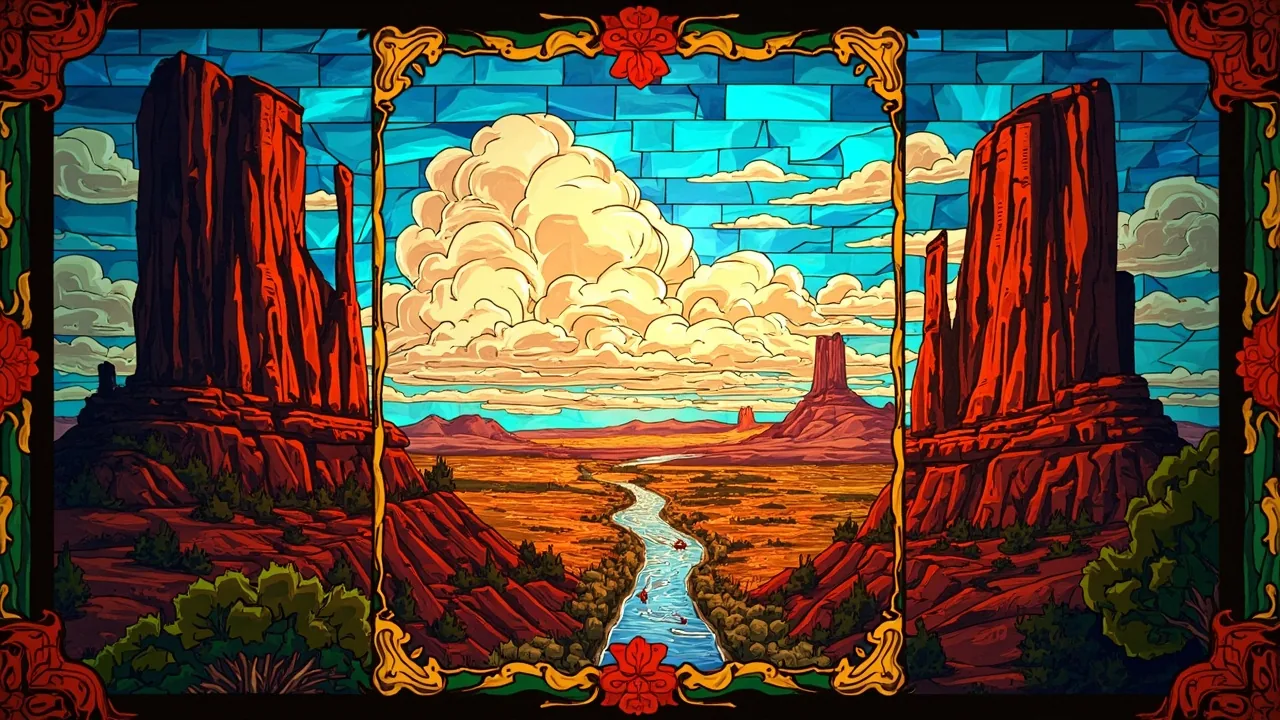 Utah word search — AI-generated theme artwork