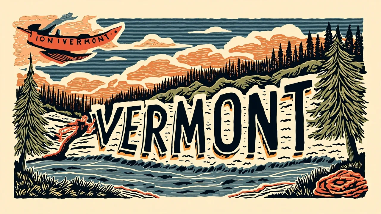 Vermont word search — AI-generated theme artwork