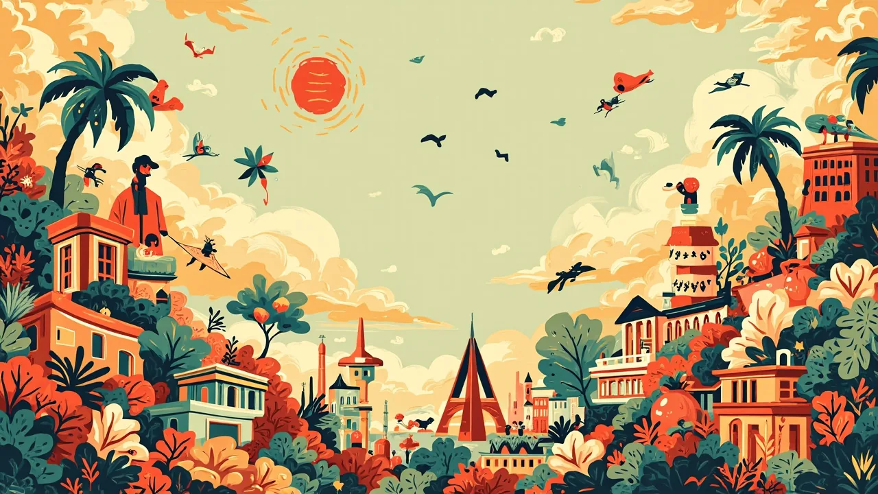 Tamil word search — AI-generated theme artwork