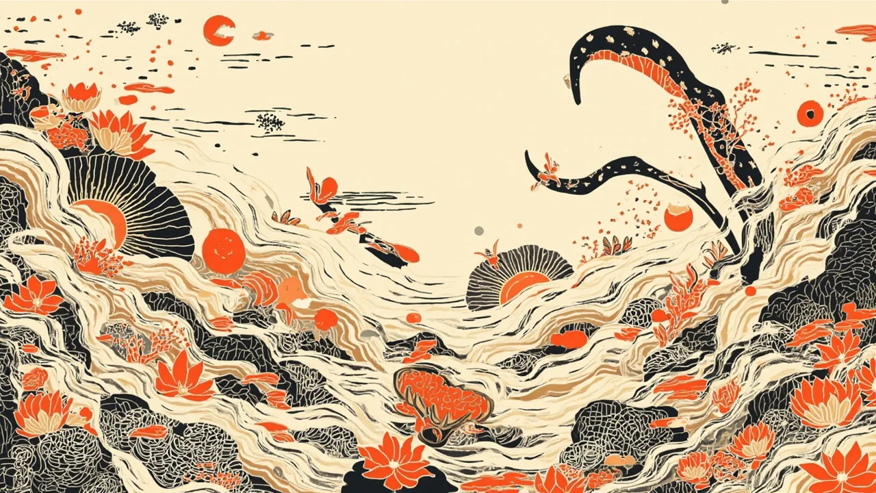 Nepali word search — AI-generated theme artwork